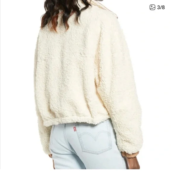 BlankNYC Faux Shearling Bomber Jacket - Picture 4 of 7